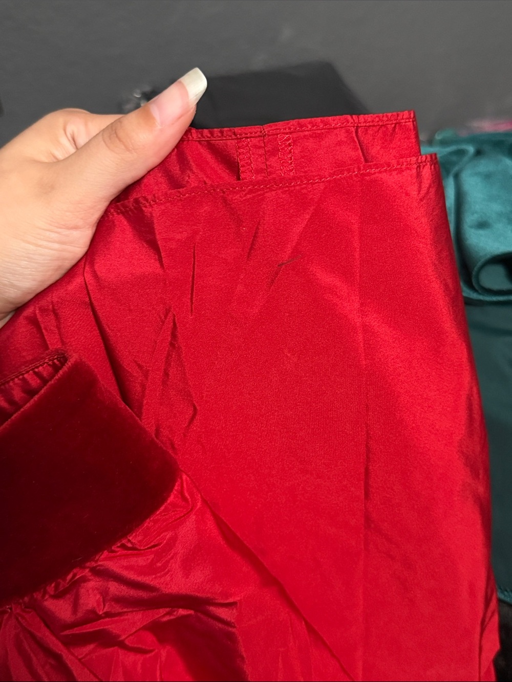 Max Mara Ponza Red High Waist Maxi Skirt Holiday Formal Party Luxury Minimalist - Picture 7 of 10